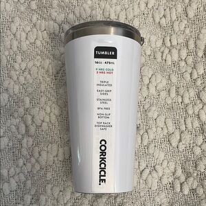 Corkcicle White Insulated Tumbler